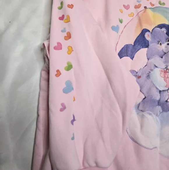 DOLLS KILL x Care Bears pink Loving You oversized sweater hoodie sweatshirt M/L - Picture 9 of 12